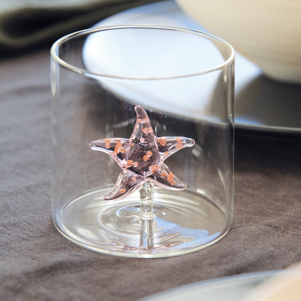 Borosilicate Glas, starfish - 250ml.